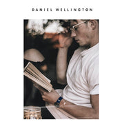 Daniel Wellington Classic Bayswater Black Dial Black NATO Strap Watch For Men - DW00100277