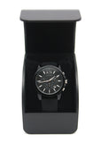 Armani Exchange Outerbanks Chronograph Black Dial Black Silicone Strap Watch For Men - AX1326