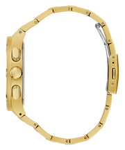 Guess Headliner Multifunction Black Dial Gold Steel Strap Watch For Men - GW0572G2