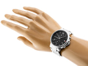 Tommy Hilfiger Daniel Black Dial Silver Steel Strap Watch for Men - 1710413