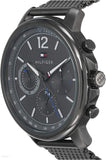 Tommy Hilfiger London Chronograph Grey Dial Grey Mesh Bracelet Watch for Men - 1791530