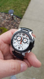 Tissot T Race Chronograph White Dial Black Rubber Strap Watch for Men - T048.417.27.037.00