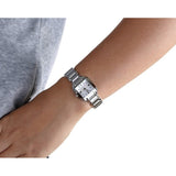 Tissot T Wave Diamonds Mother of Pearl Dial Silver Steel Strap Watch for Women - T02.1.285.74