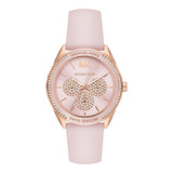 Michael Kors Quartz Pink Dial Pink Silicone Strap Watch For Women - MK6946