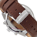 Fossil Brox Multifunction Green Dial Brown Leather Strap Watch for Men - BQ2801