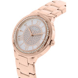 Guess Madison Diamonds White Dial Rose Gold Steel Strap Watch for Women - W0637L3