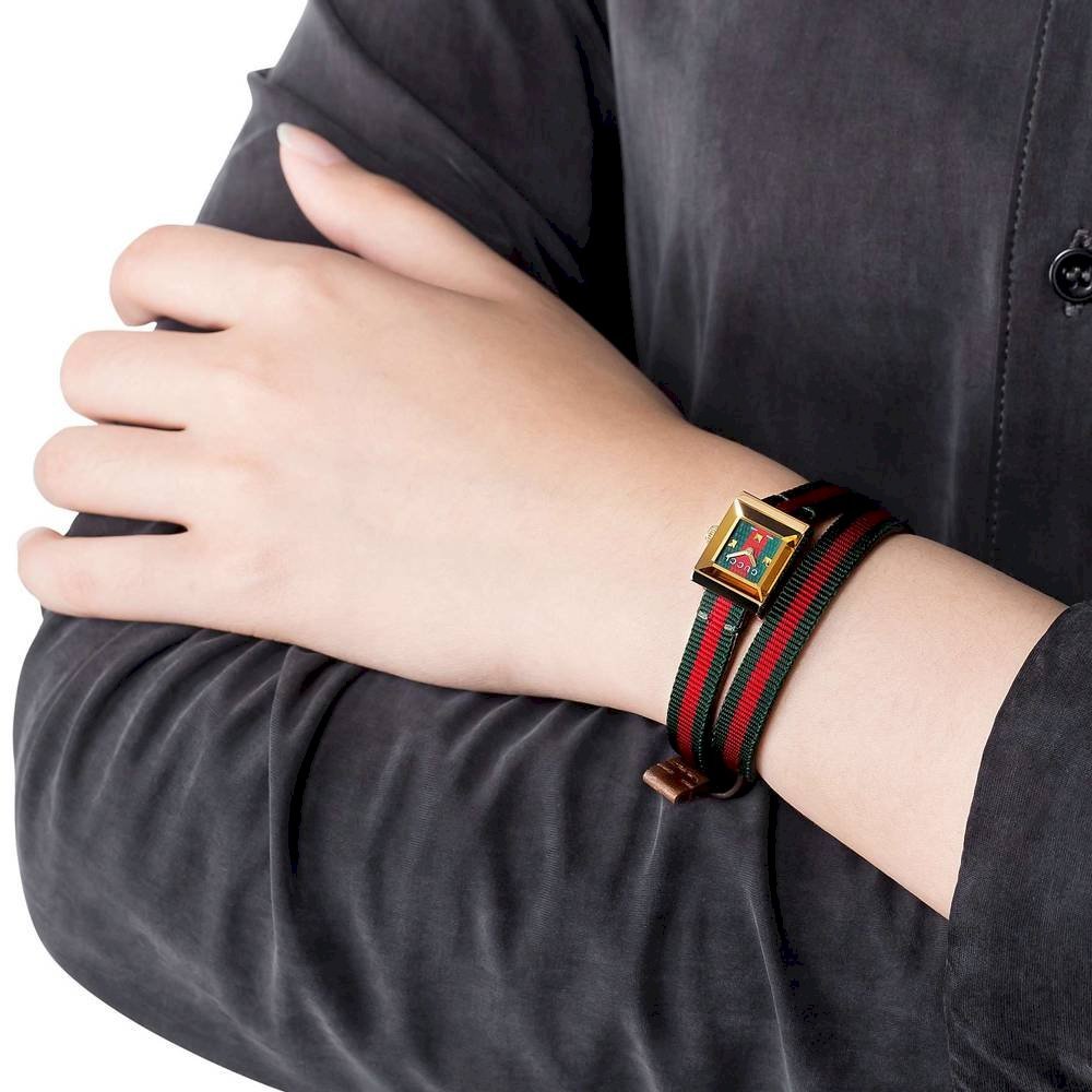 ✨グッチ✨GUCCI✨128.5✨スクエア✨GG柄✨腕時計✨ Gucci G