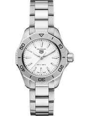 Tag Heuer Aquaracer Professional 200 Quartz White Dial Silver Steel Strap Watch for Women - WBP1411.BA0622