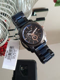 Fossil Machine Chronograph Black Dial Two Tone Steel Strap Watch for Men - FS5164