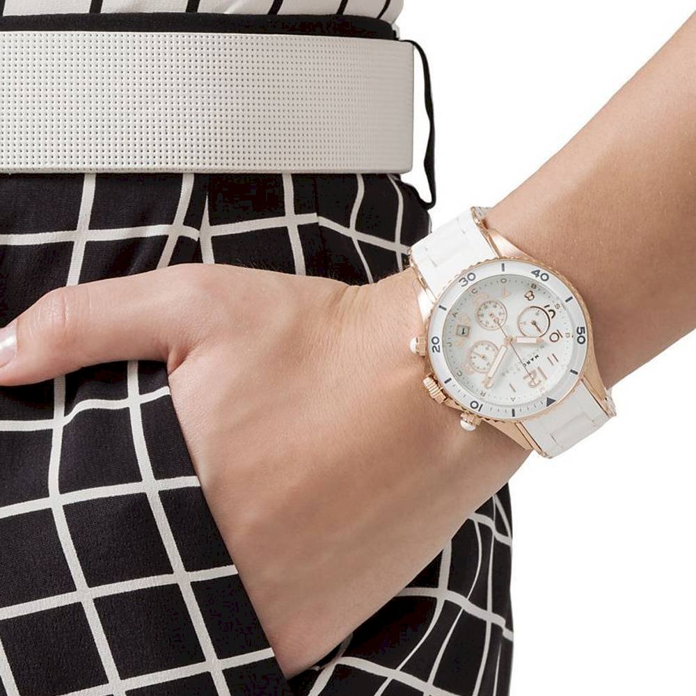Marc by Marc Jacobs‎ Women\'s Rock Chronograph White Dial Strap Watch MBM2547 Marc by Marc Jacobs ladies watch Rock chronograph... | Depop main image 3
