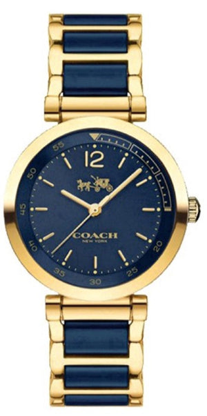 Coach Sport Ceramic Blue Dial Two Tone Steel Strap Watch for Women - 14502462