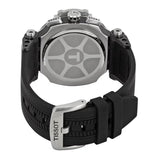 Tissot T Race Chronograph Anthracite Black Dial Black Silicone Strap Watch For Men - T115.417.27.061.00