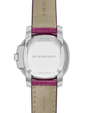 Burberry The Britain Pink Dial Pink Leather Strap Watch for Women - BBY1715