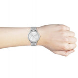 Hugo Boss Prima Chronograph Silver Dial Silver Steel Strap Watch for Women - 1502570