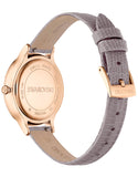 Swarovski Octea Nova Beige Dial Grey Leather Strap Watch for Women - 5649999