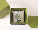 Citizen x Pantone Automatic Peaceful Green Dial Silver Steel Strap Watch For Men - NJ0158-89Z