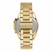 Maserati Traguardo Chronograph Black Dial Gold Steel Strap Watch For Men - R8873612041