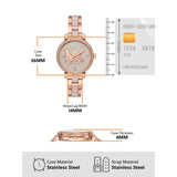 Michael Kors Sofie Quartz Crystals Crystals Rose Gold Dial Rose Gold Steel Strap Watch For Women - MK4336