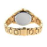 Michael Kors Liliane Mother of Pearl White Dial Gold Steel Strap Watch For Women - MK4555