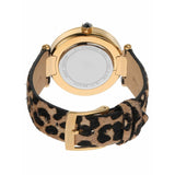 Michael Kors Parker Black Dial Cheetah Print Brown Leather Strap Watch For Women - MK4723