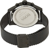 Hugo Boss Associate Black Dial Black Mesh Bracelet Watch for Men - 1513769