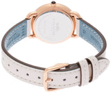 Coach Delancey White Dial White Leather Strap Watch for Women - 14502790