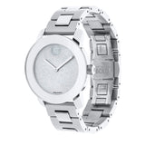 Movado Bold Crystal Dot Silver Dial Silver Steel Strap Watch For Women - 3600334