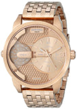 Diesel Mini Daddy Rose Gold Dial Rose Gold Steel Strap Watch For Men - DZ7318