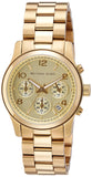 Michael Kors Runway Gold Dial Gold Stainless Steel Strap Watch for Women - MK5055