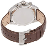 Fossil Wakefield Chronograph White Dial Brown Leather Strap Watch for Men - CH2943