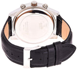 Guess Exec Chronograph Quartz Black Dial Black Leather Strap Watch for Men - W0076G1