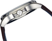 Armani Exchange Hampton Chronograph White Dial Brown Leather Strap Watch For Men - AX2187