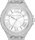 Michael Kors Camille Three-Hand Crystals Silver Dial Silver Steel Strap Watch for Women - MK4803