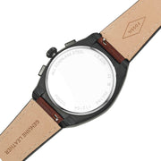 Fossil Everett Chronograph Black Dial Brown Leather Strap Watch for Men - FS5798