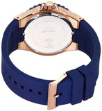 Guess Overdrive White Dial Blue Rubber Strap Watch for Women - W0149L5