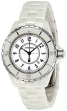 Chanel J12 Ceramic White Dial White Steel Strap Watch for Women - J12 H0968