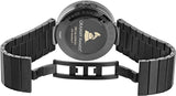 Gucci Interlocking Grammy XL Gold Dial Black Steel Strap Watch for Men - YA133209