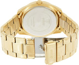 Guess G Twist Diamonds Gold Dial Gold Steel Strap Watch For Women - W1201L2