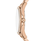 Michael Kors Bradshaw Quartz Rose Gold Dial Rose Gold Steel Strap Watch For Women - MK6556