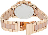 Michael Kors Ritz Chronograph Rose Gold Dial Two Tone Steel Strap Watch for Women - MK6307