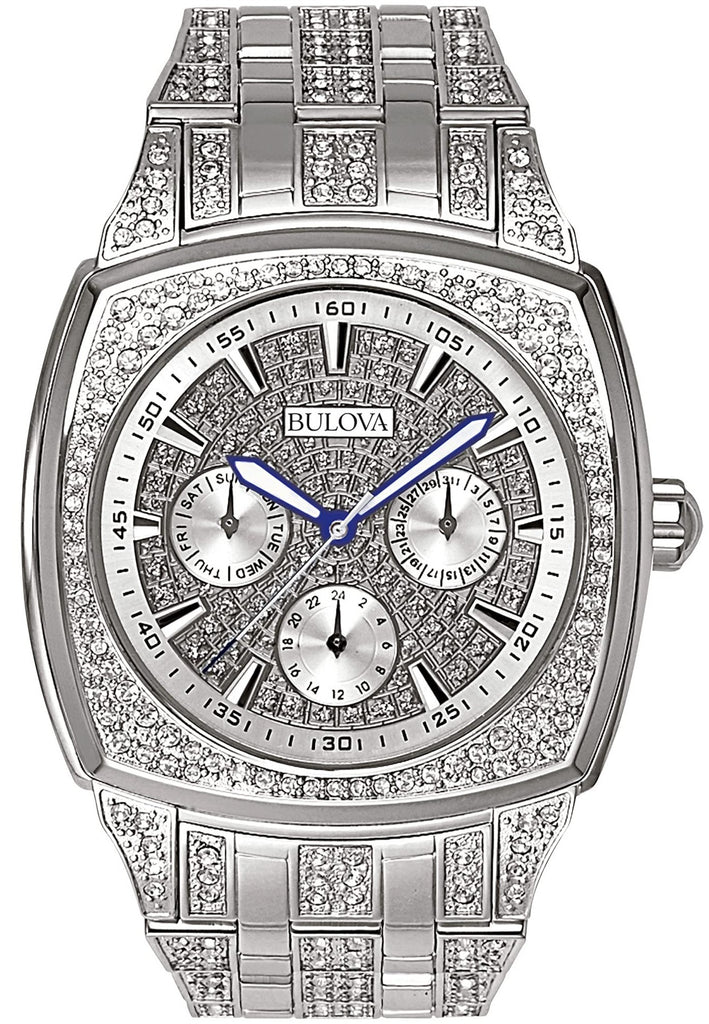 Bulova Crystal Collection Phantom Silver Dial Silver Steel Strap