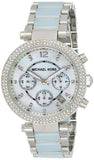 Michael Kors Parker White Dial Two Tone Steel Strap Watch for Women - MK6138