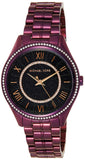 Michael Kors Lauryn Black Dial Purple Steel Strap Watch for Women - MK3724