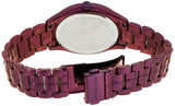 Michael Kors Lauryn Black Dial Purple Steel Strap Watch for Women - MK3724