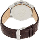 Tommy Hilfiger Alden Quartz Black Dial Brown Leather Strap Watch for Men - 1791309