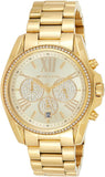 Michael Kors Bradshaw Quartz Gold Dial Gold Steel Strap Watch For Women - MK6538