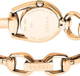 Gucci Horsebit Collection Diamonds Mother of Pearl Dial Rose Gold Steel Strap Watch For Women - YA139508