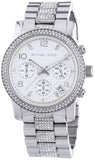 Michael Kors Runway White Dial Silver Steel Strap Watch for Women - MK5825