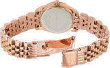 Michael Kors Lexington Quartz Blue Dial Rose Gold Steel Strap Watch For Women - MK3272