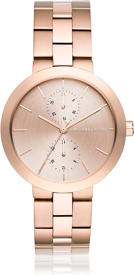 Michael Kors Garner Quartz Rose Gold Dial Rose Gold Steel